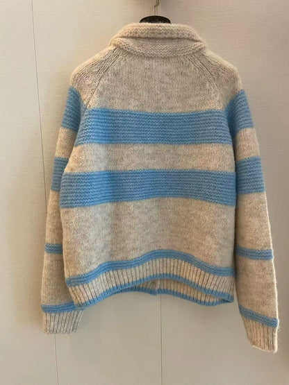 New striped cardigan (vintage series)