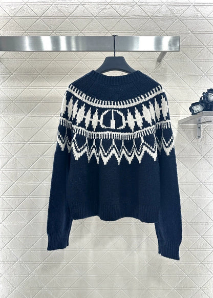 Heavy-Duty Hooked Crochet Crewneck Sweater