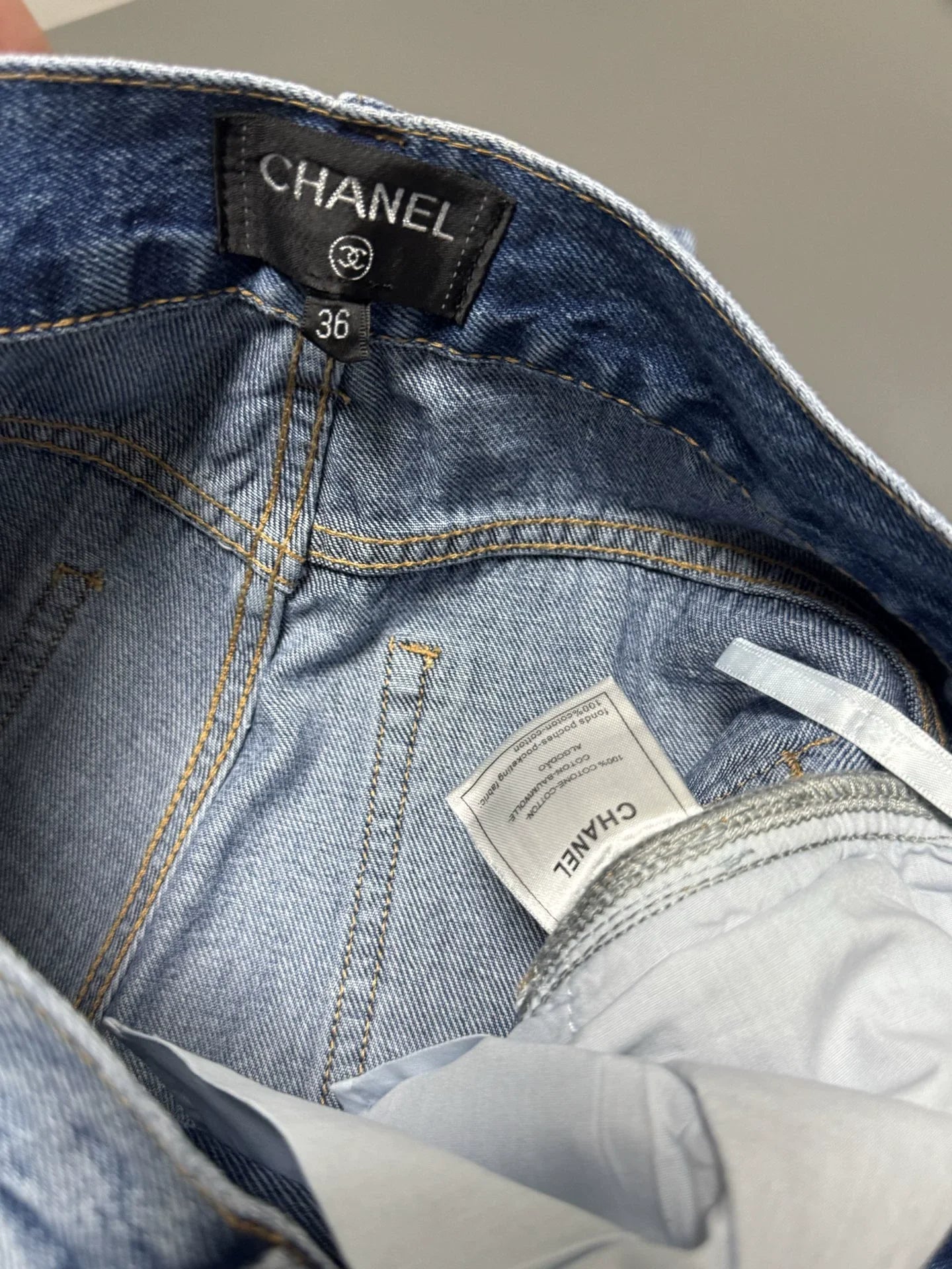 25fw Hot stamping straight leg jeans