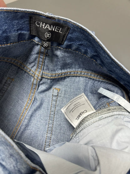 25fw Hot stamping straight leg jeans