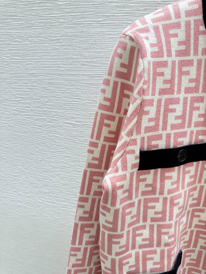 25fw Old flower knitted cardigan