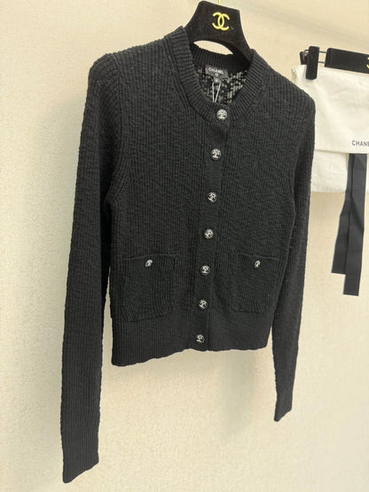 Granular knit cardigan