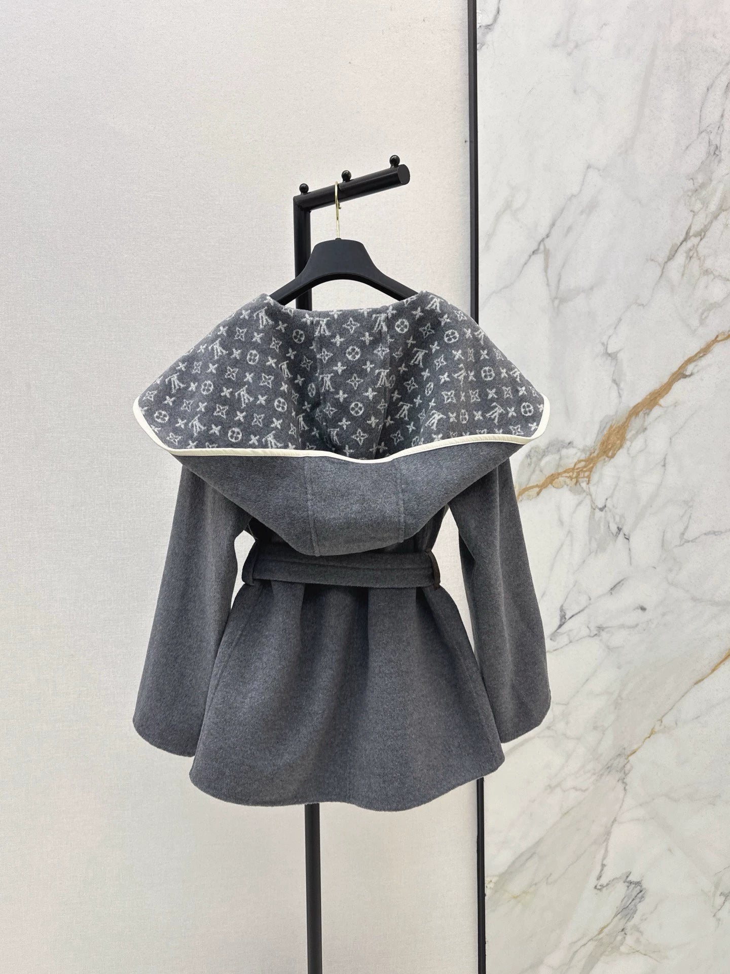 Lao Hua hooded double-sided nylon jacket