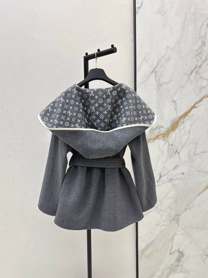 Lao Hua hooded double-sided nylon jacket