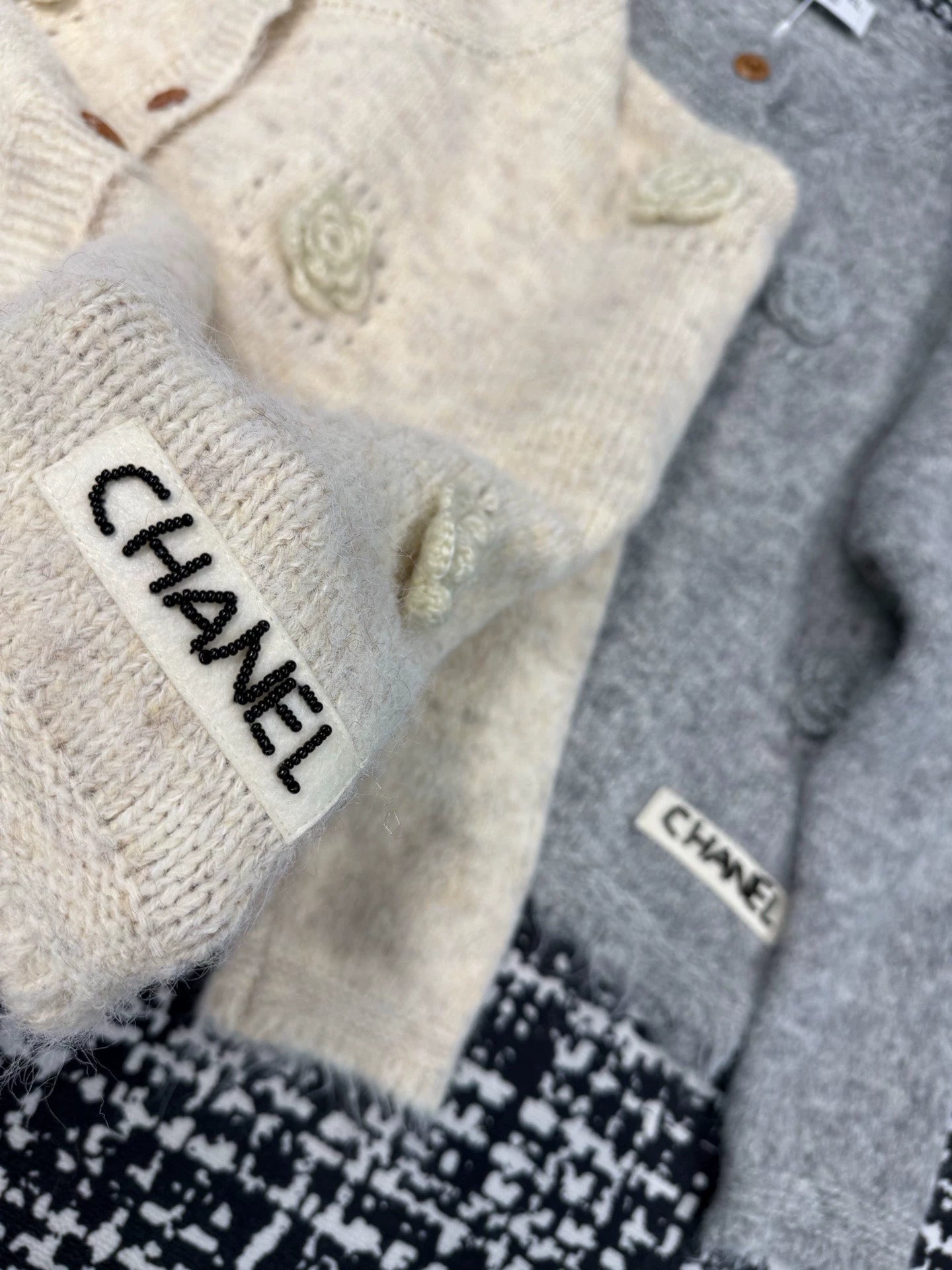 Camellia knitted sweater cardigan (vintage series)