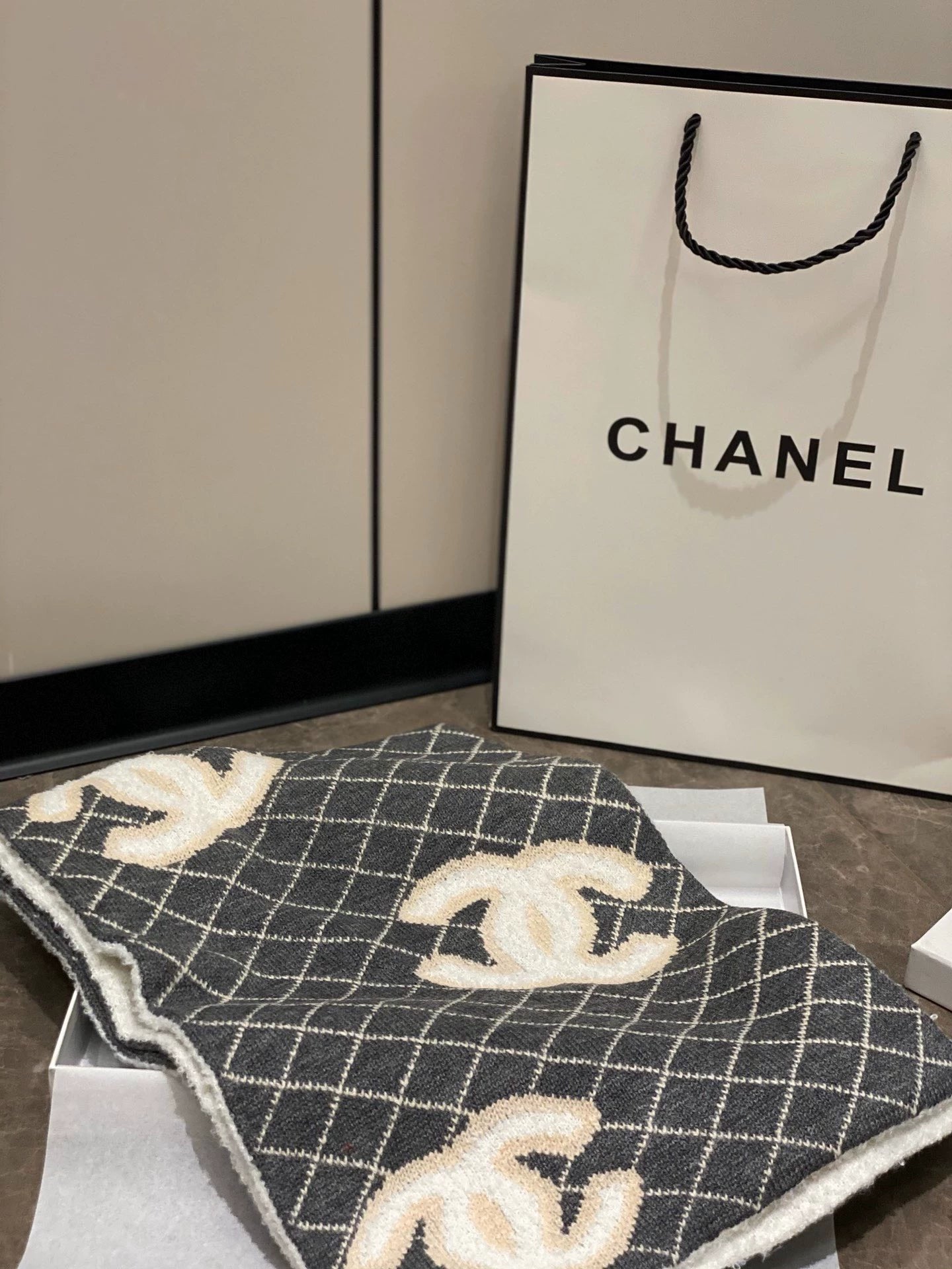 25fw Double sided new scarf