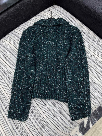 Handmade gemstone button lapel jacket