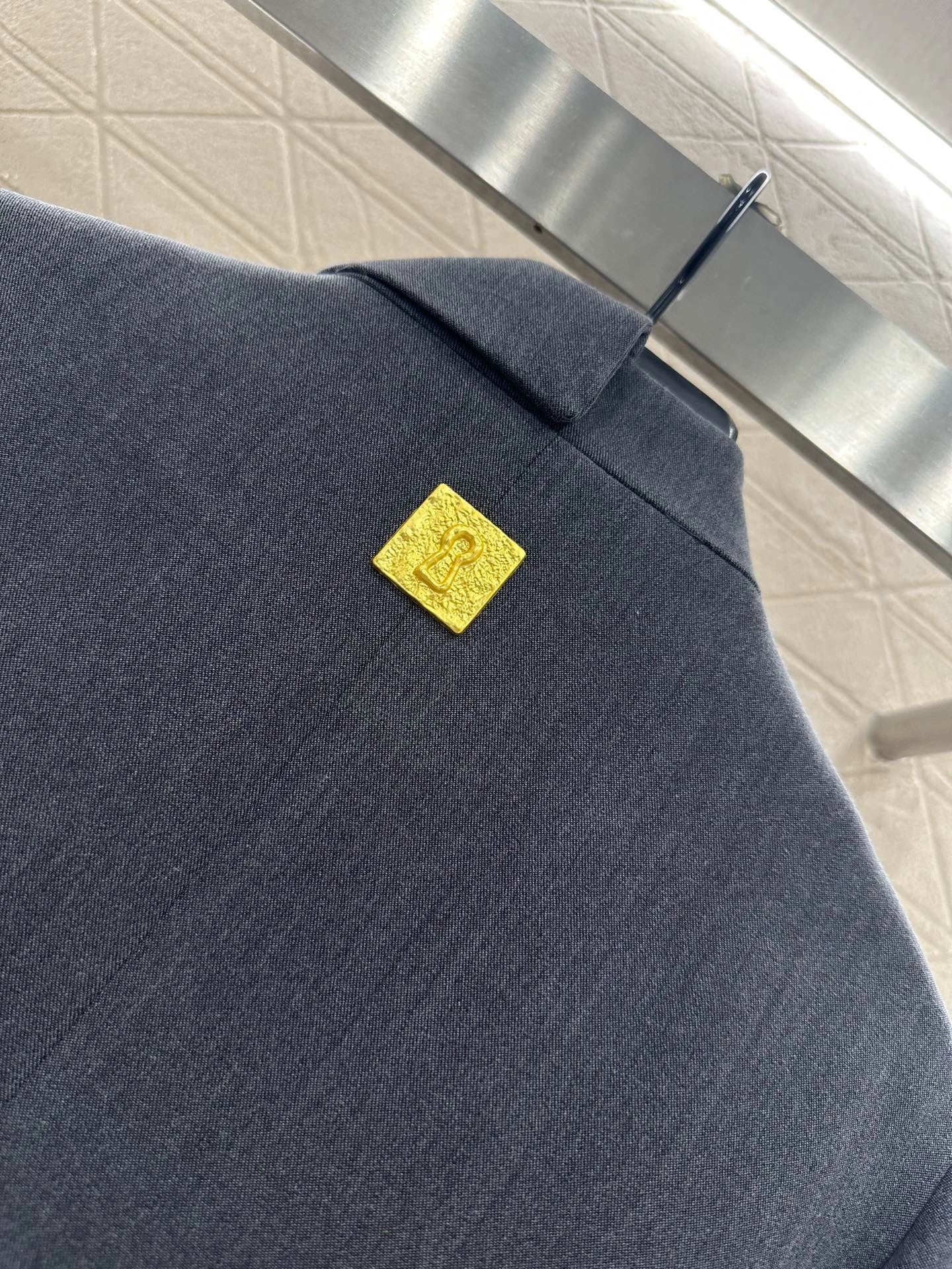 Asymmetric placket single western jacket