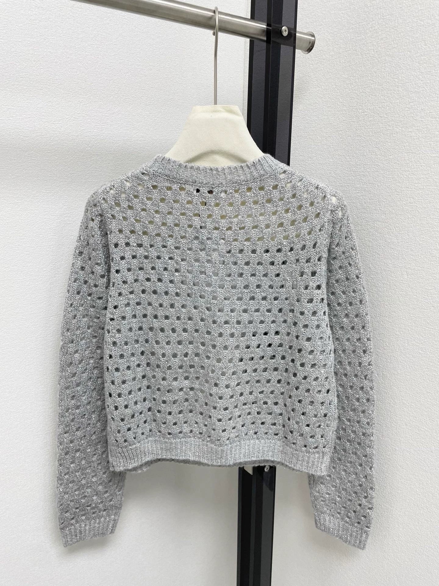 25fw new hollow knit sweater