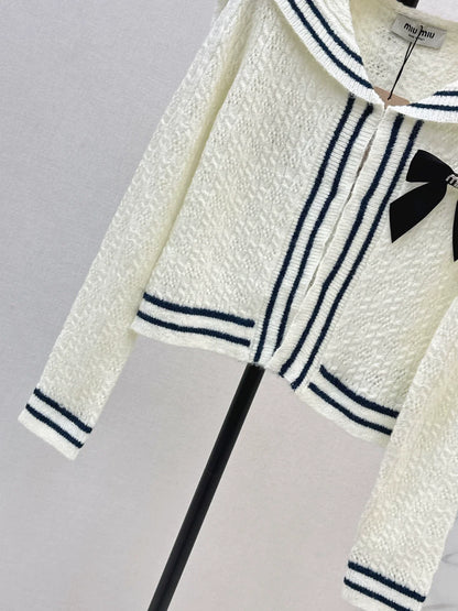 25fw Splicing shawl long sleeved cardigan