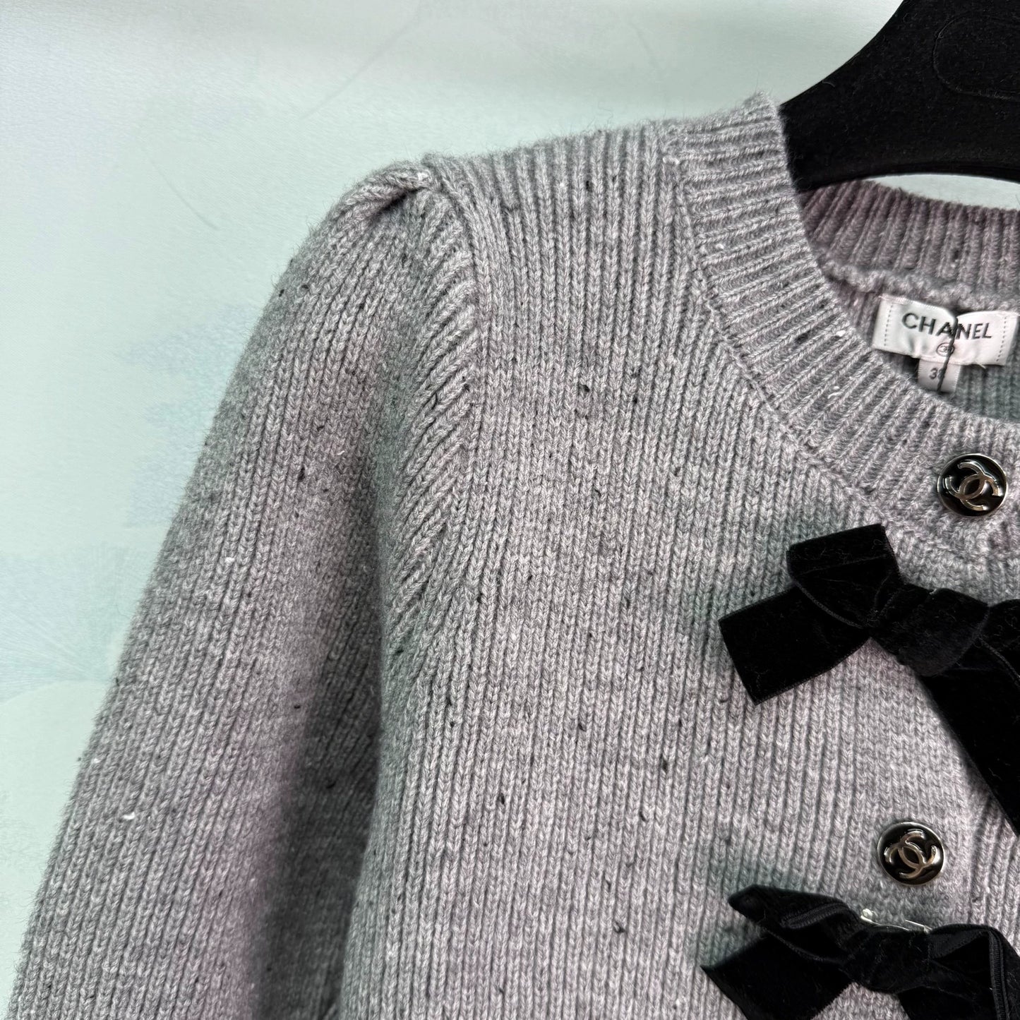 Grey Knitted Cardigan