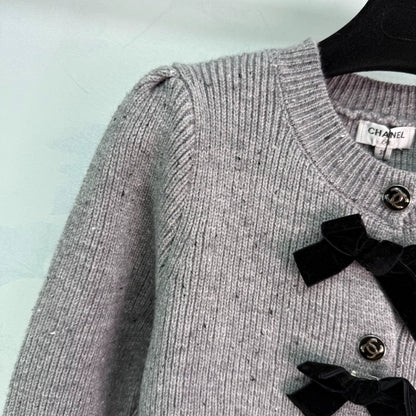 Grey Knitted Cardigan