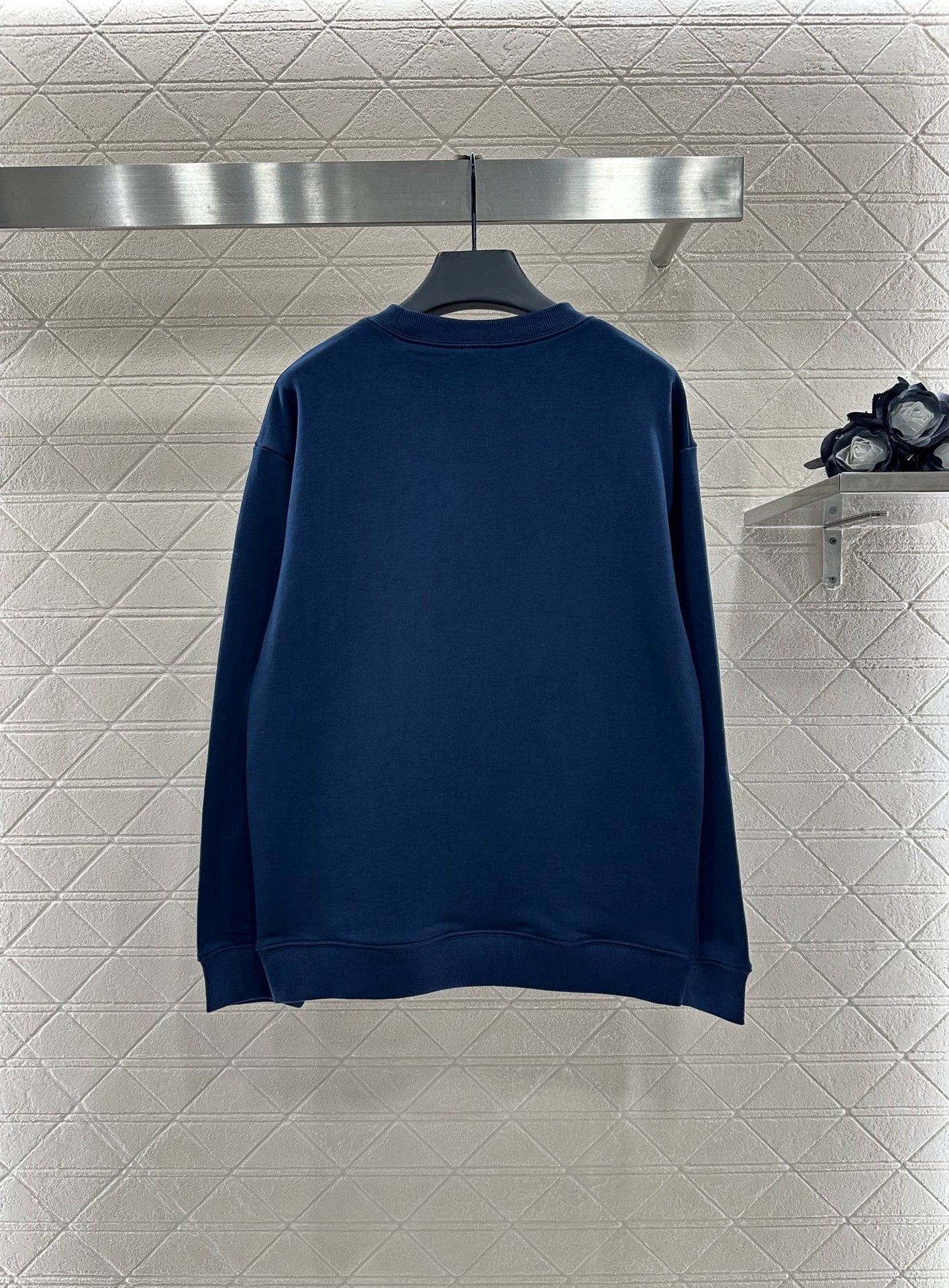 25fw Round neck letter contrasting hoodie