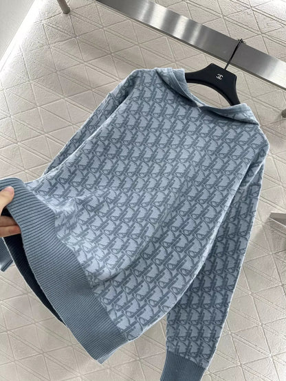 25fw Knitted hooded sweater