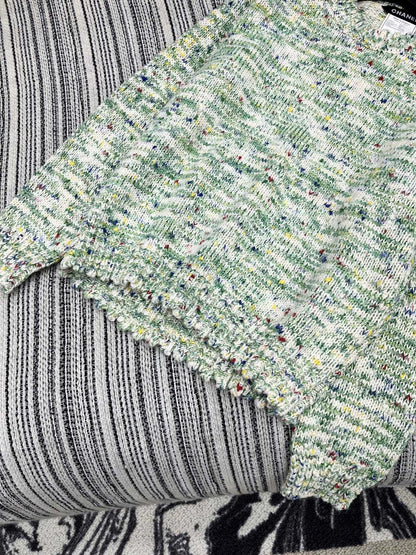 25fw Gemstone buckle pullover sweater