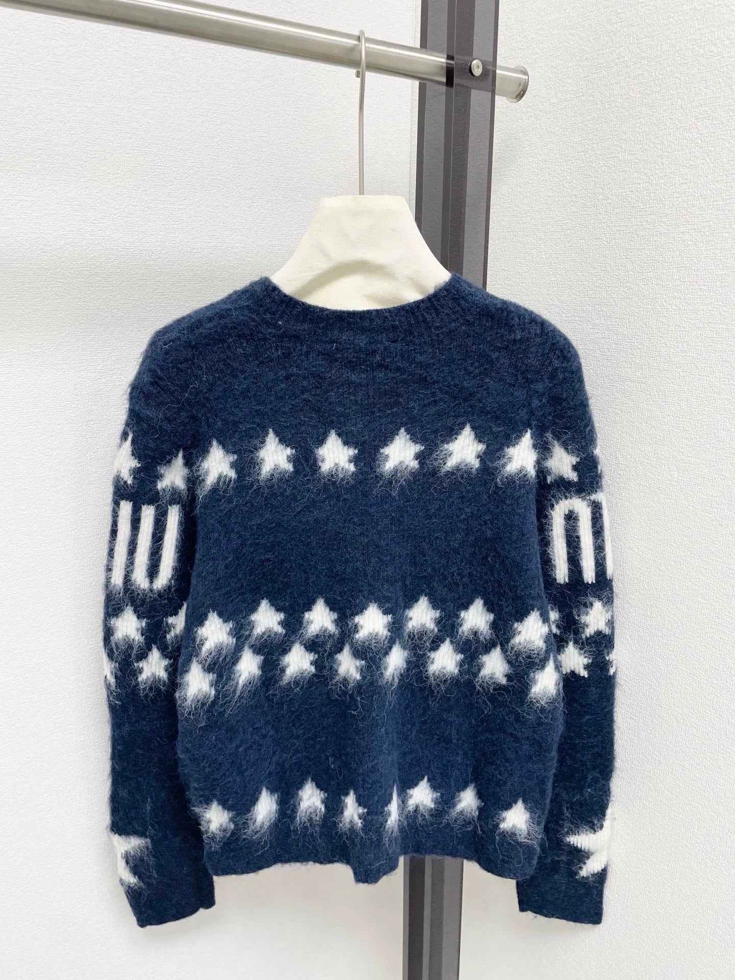 25fw Jacquard plush cardigan