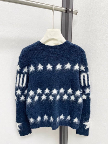 25fw Jacquard plush cardigan