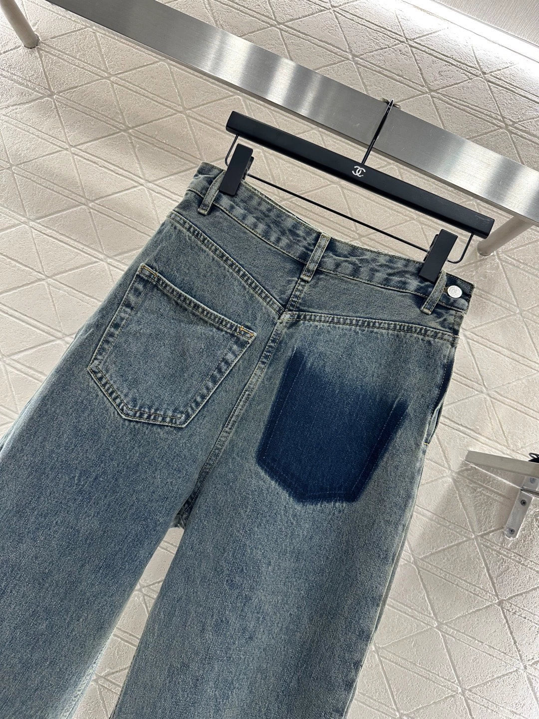 25fw Blended pocket curved knife jeans