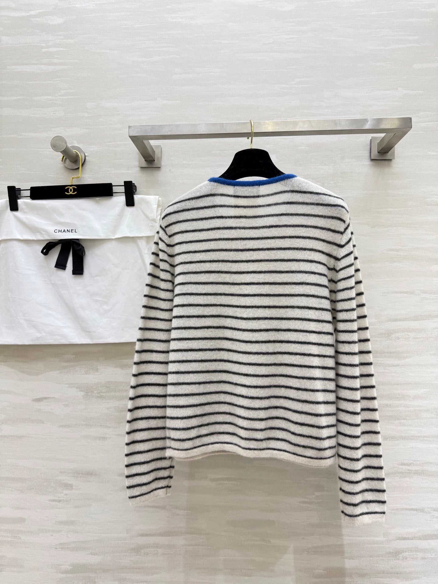 25fw Alpaca striped cardigan jacket（Medieval Series）