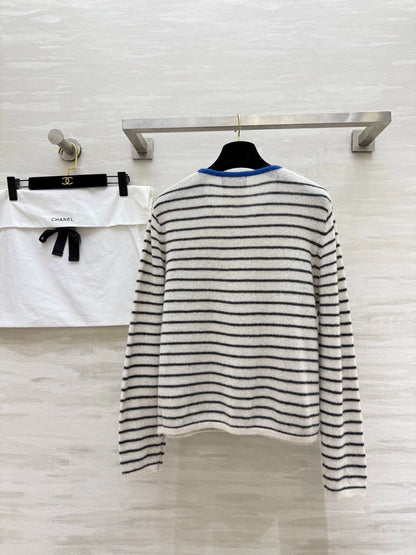 25fw Alpaca striped cardigan jacket（Medieval Series）
