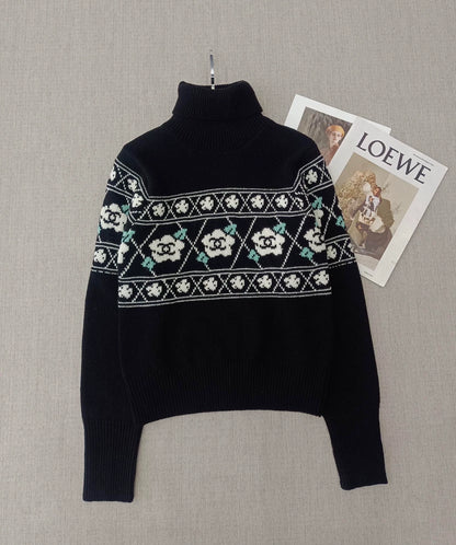 Camellia High Collar Sweater