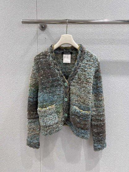 Misty Forest V-neck Knitted Cardigan