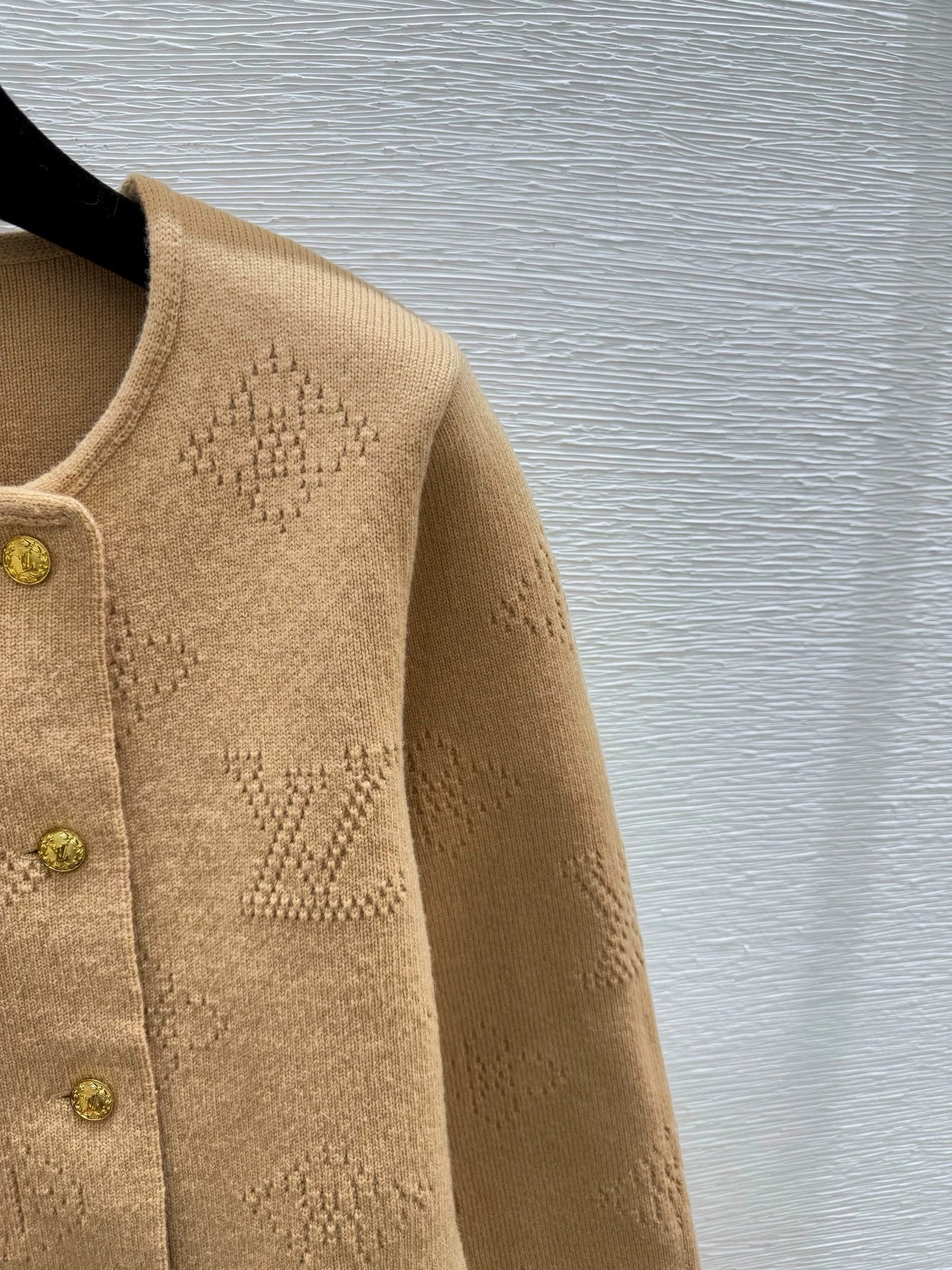 25fw Double breasted knitted cardigan