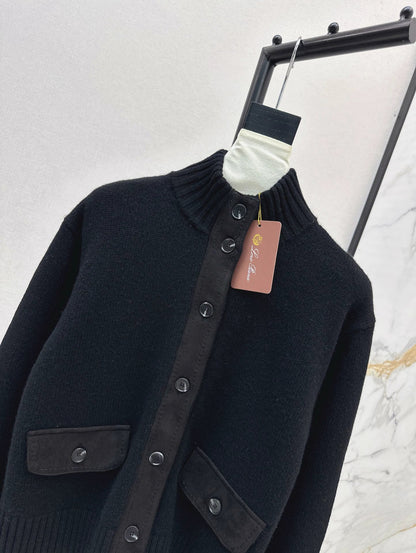 25fw new cashmere stand collar jacket
