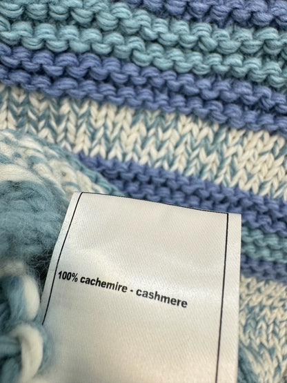 Contrast striped logo cardigan