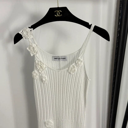 25fw Three dimensional crochet hollow dress