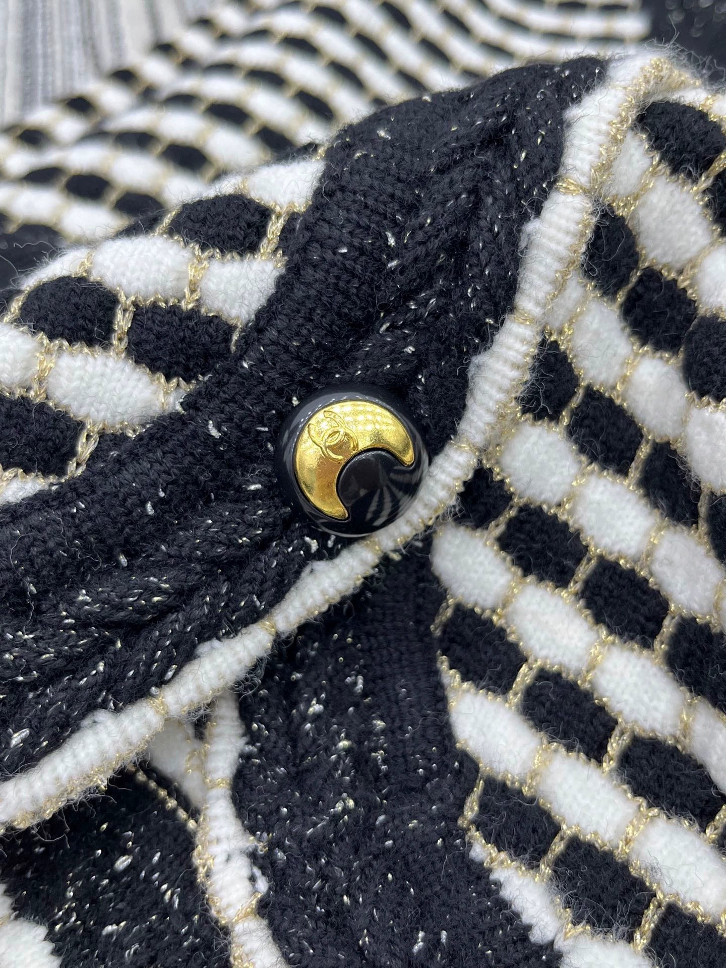 25fw Color blocking V-neck jacket