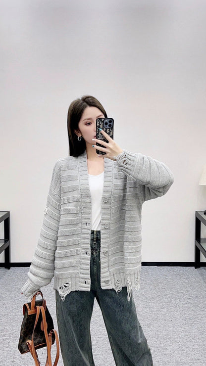 25fw Pit and hole pocket cardigan