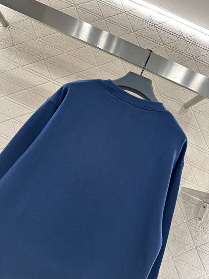 25fw Round neck letter contrasting hoodie