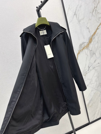 25fw Collar long windbreaker