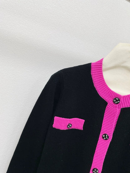 25fw Pocket round neck cardigan