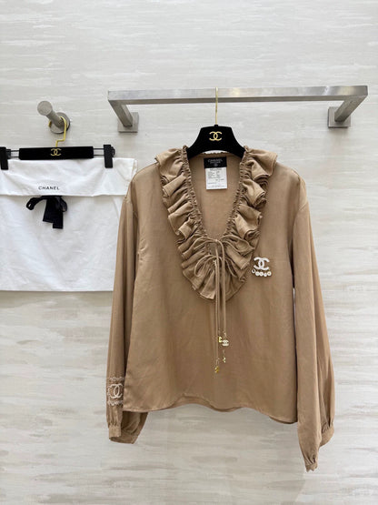 25fw Cotton and linen pleated shirt（Medieval Series）