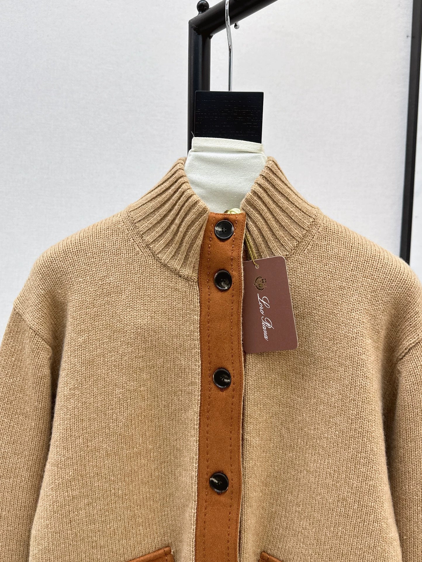 25fw new cashmere stand collar jacket