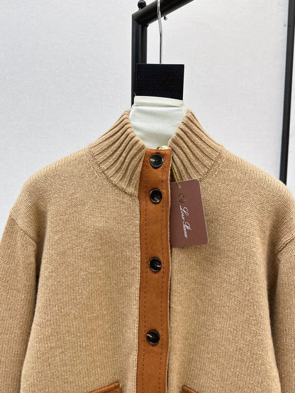 25fw new cashmere stand collar jacket