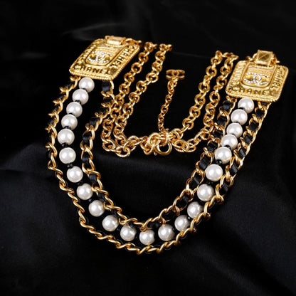 Double C Grandma Pearl Waist Chain