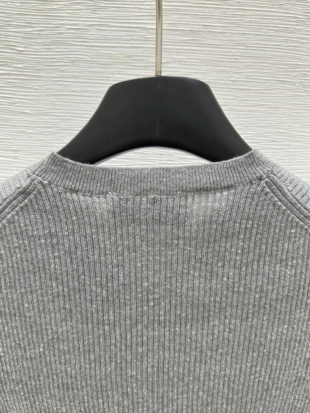 25 Early Spring New Round Neck Colorblock Letter Knitted Short Sleeve