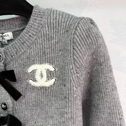 Grey Knitted Cardigan