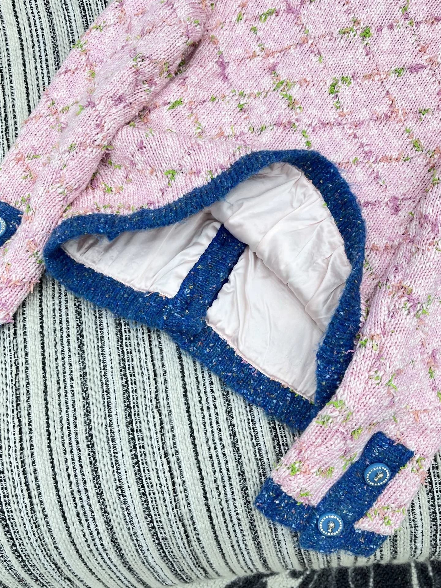 25fw Color blocking pocket cardigan