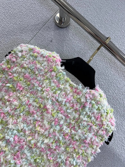 25fw Colorful macaron knitted vest（Medieval Series）