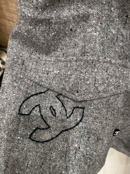 Grey wool blend jacket