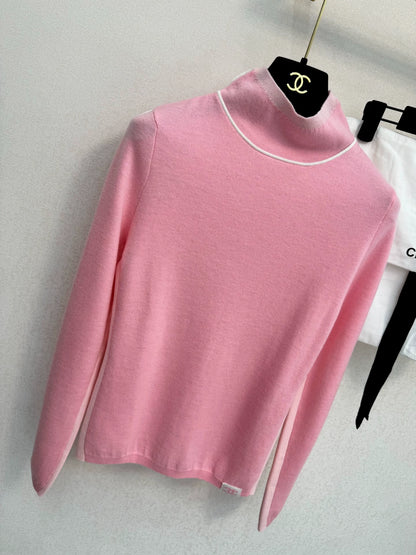 High necked woolen sweater