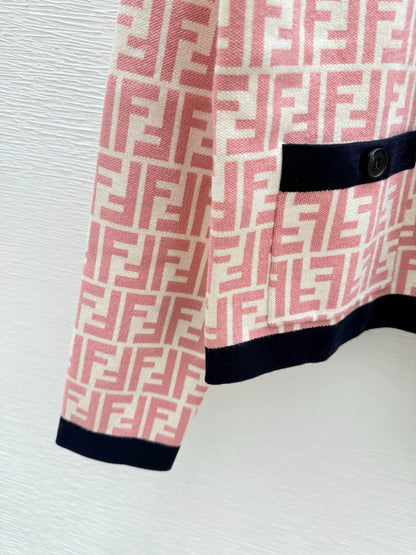 25fw Old flower knitted cardigan