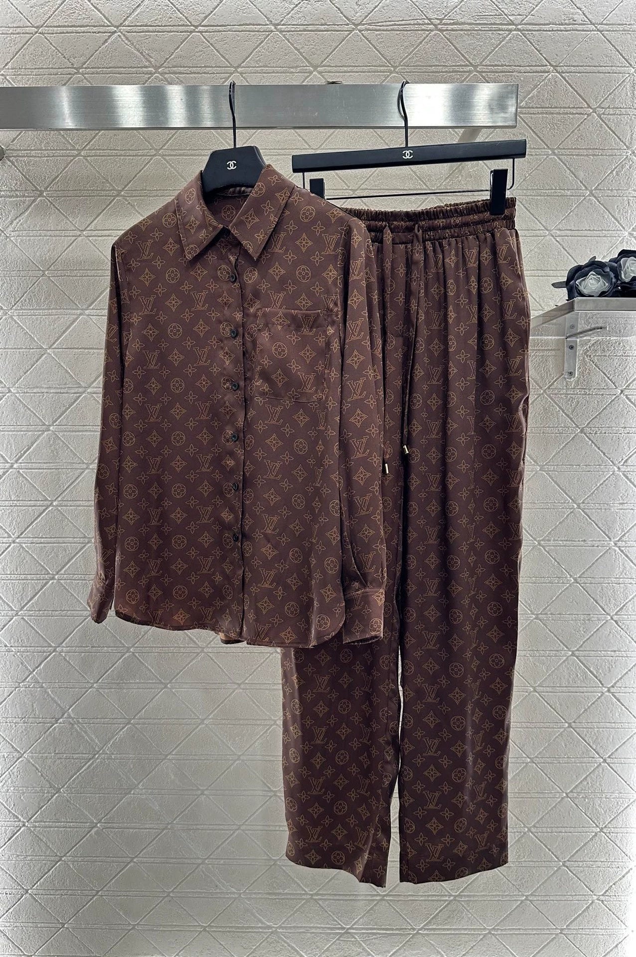 25fw Floral printed pajama set