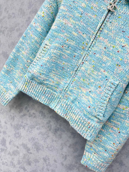 Double C zipper lapel craft jacket