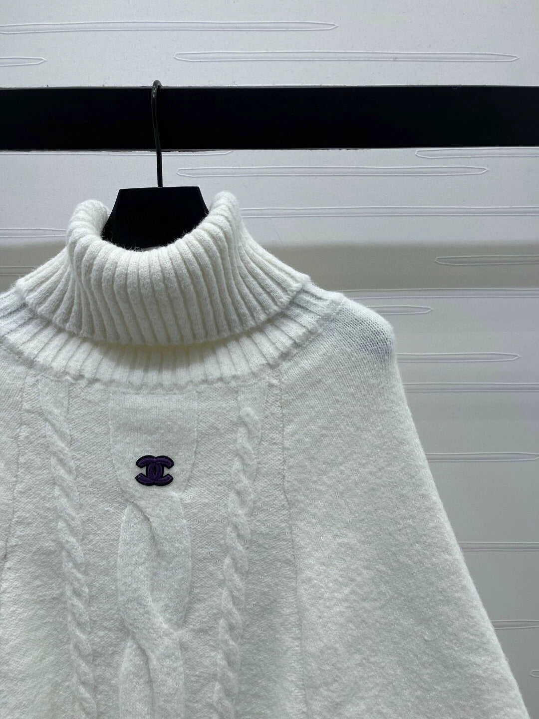 White high necked sweater