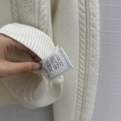 Hook flower cashmere sweater